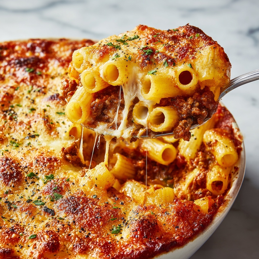 Three Cheese Baked Ziti: An Incredible Comforting Pasta Classic Recipe - Recipe Image