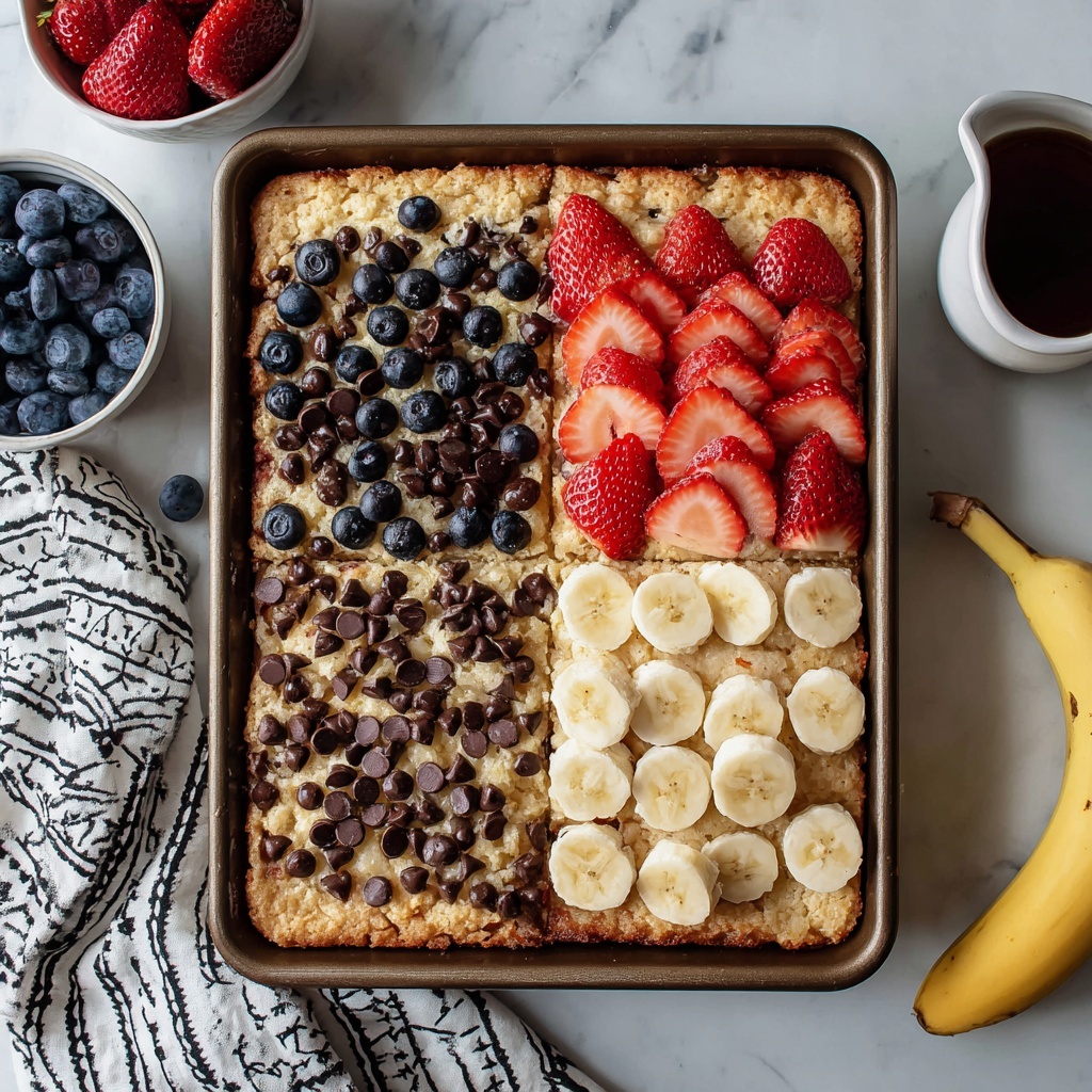 Sheet Pan Pancakes with Fresh Fruits and Chocolate Chips Recipe - Recipe Image