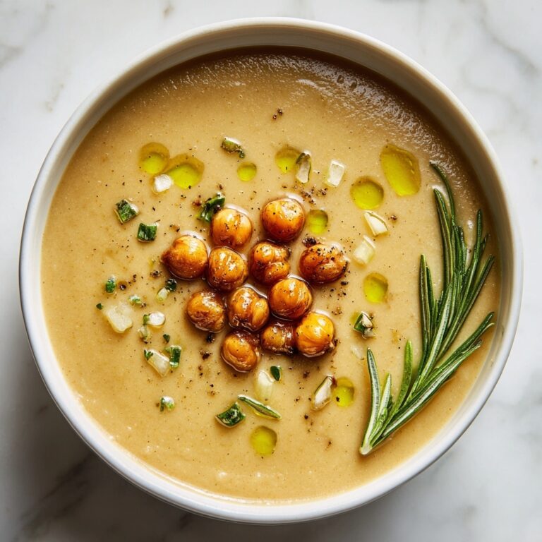 Easy Garlic Chickpea Soup Recipe