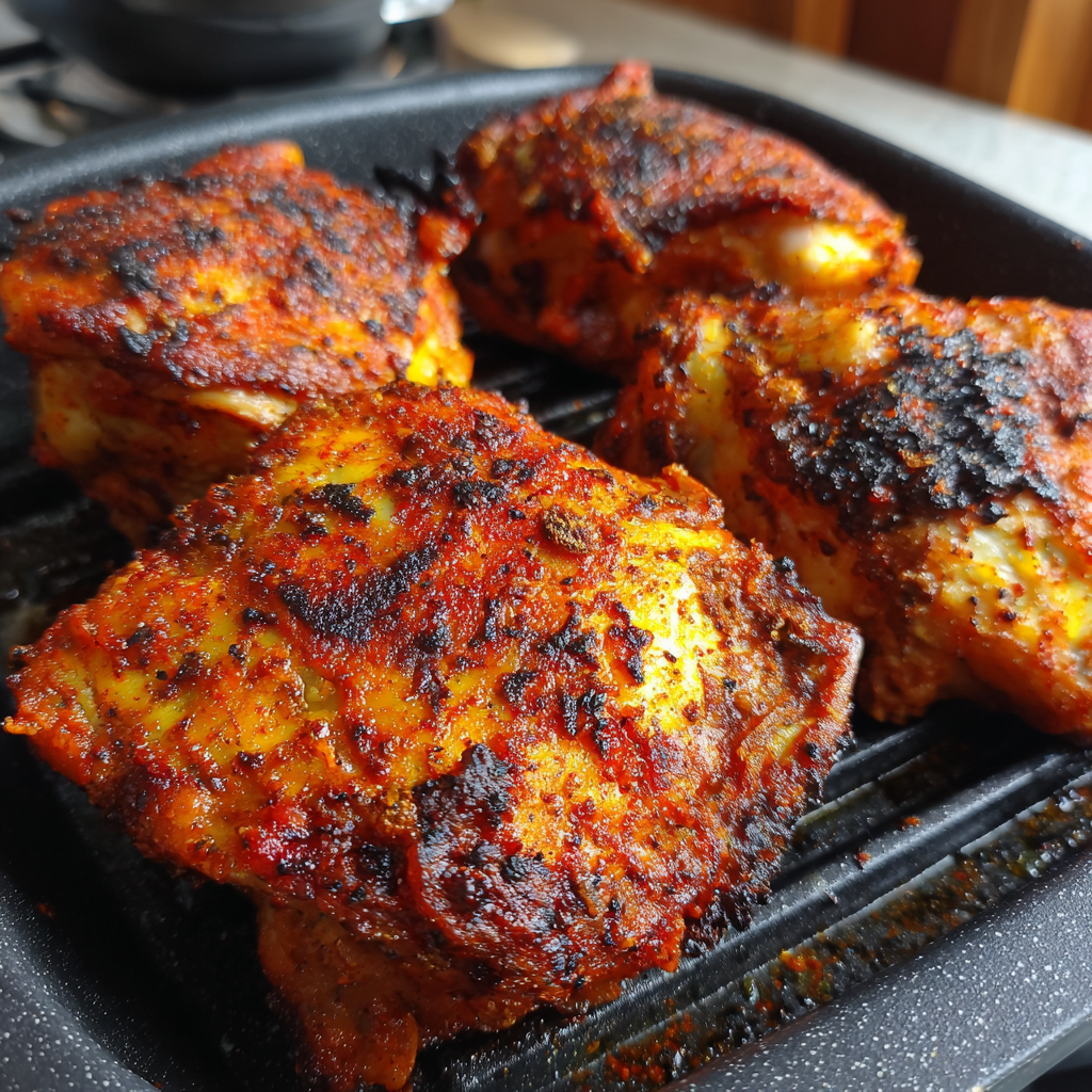 Air Fryer Hot Honey Chicken Thighs Recipe - Recipe Image