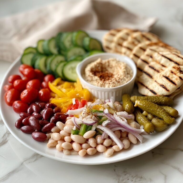Marinated Green Olive Bean Salad with Chive Basil Dressing Recipe