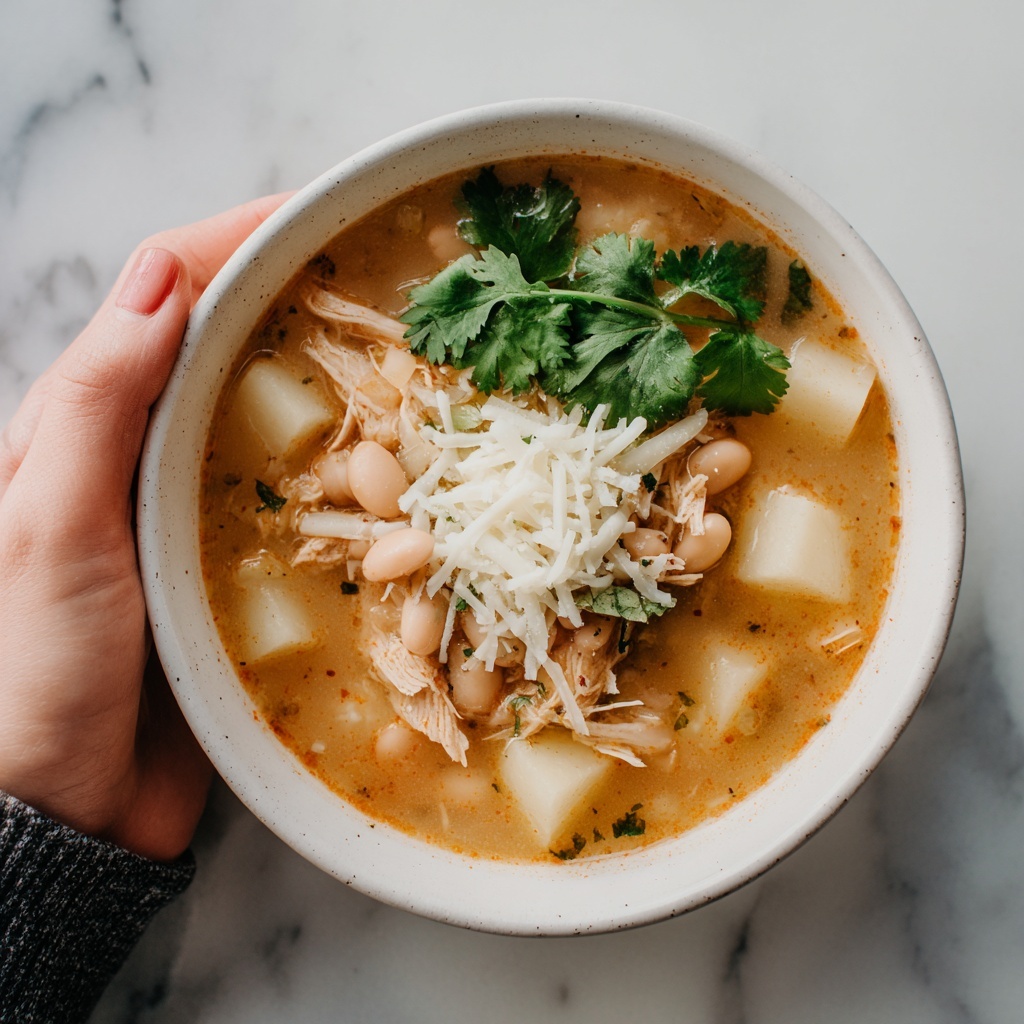 White Cheddar Apple Chicken Chili You'll Crave Recipe - Recipe Image