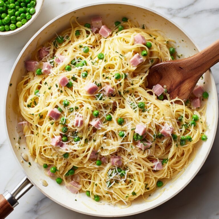 One Pot Ham and Pea Pasta Recipe