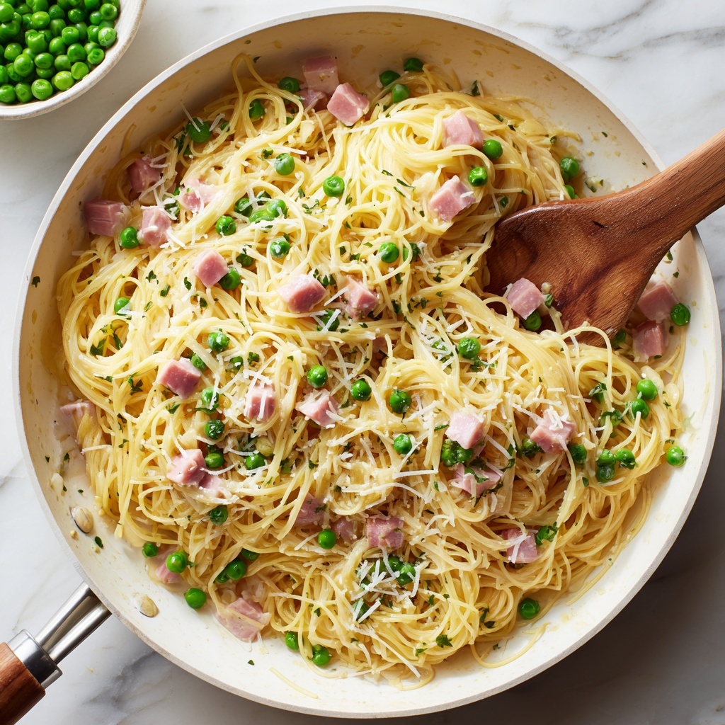 One Pot Ham and Pea Pasta Recipe - Recipe Image