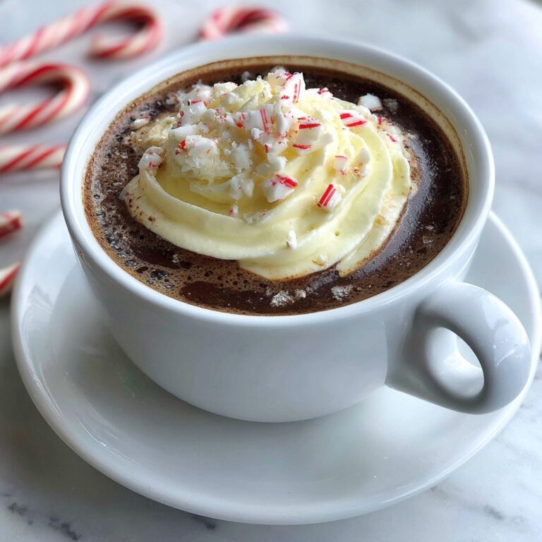 Rich Peppermint Hot Chocolate Recipe