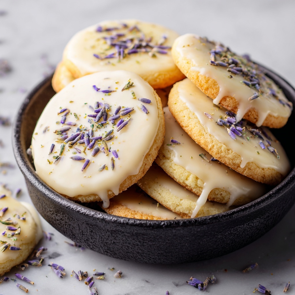 Lavender Lemon Shortbread Cookies Recipe - Recipe Image