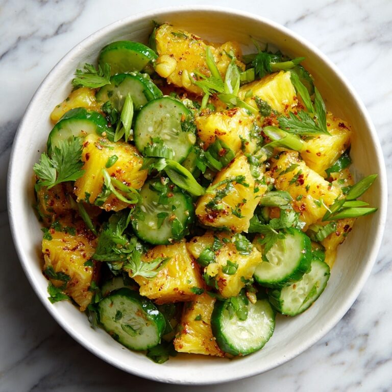 Light and Zesty Pineapple Cucumber Salad for Refreshing Snacking Recipe