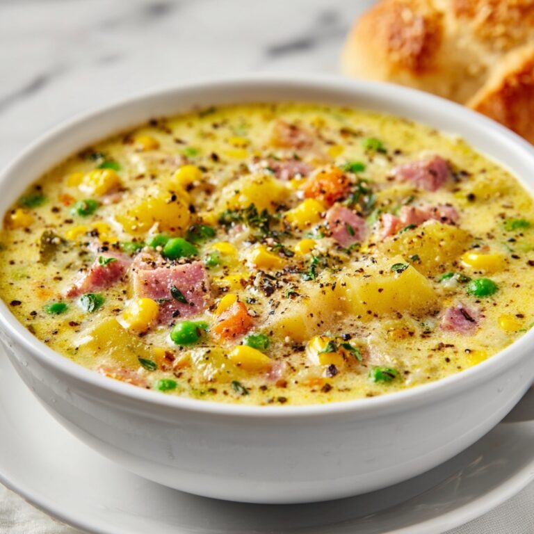 Creamy Ham, Potatoes, and Corn Chowder Recipe