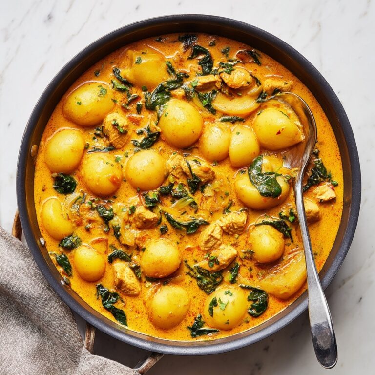 Creamy Chicken and Gnocchi Skillet with Sun-Dried Tomatoes and Spinach Recipe