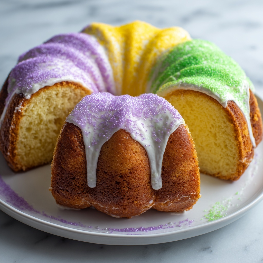 Shortcut Mardi Gras King Cake Recipe - Recipe Image