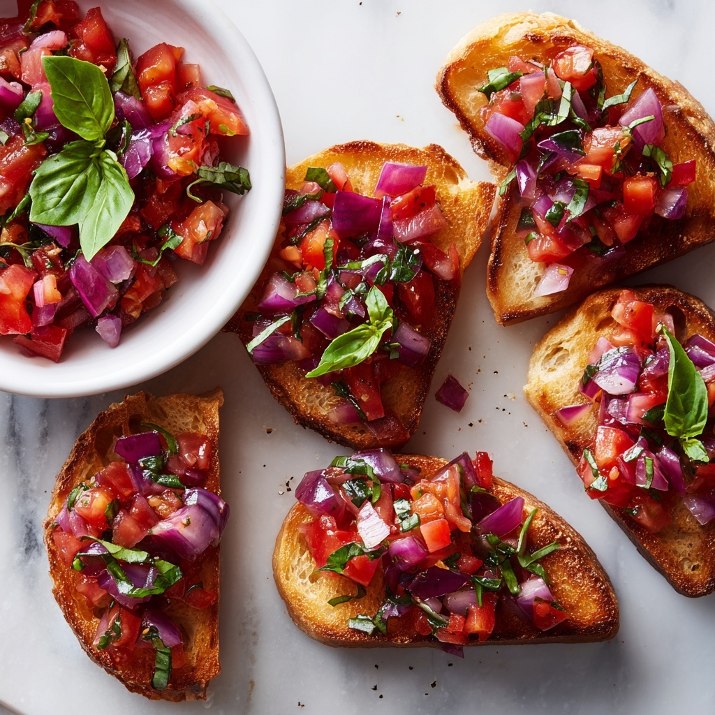 Bright and Fresh Tomato Bruschetta Recipe - Recipe Image