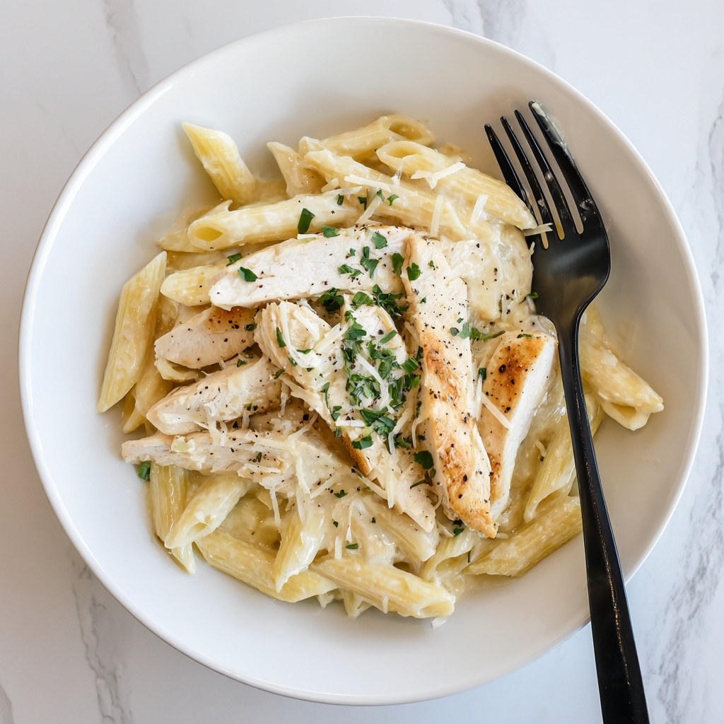 Garlic Parmesan Chicken and Pasta Recipe - Recipe Image