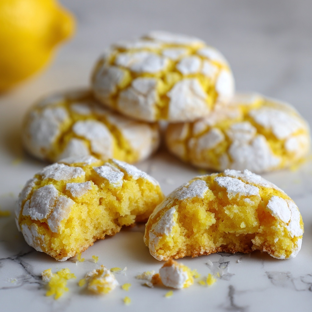 Lemon Crinkle Cookies Recipe - Recipe Image