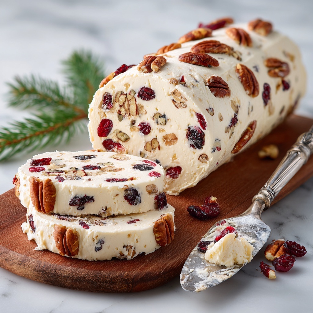 Cranberry Pecan Cheese Log Recipe - Recipe Image