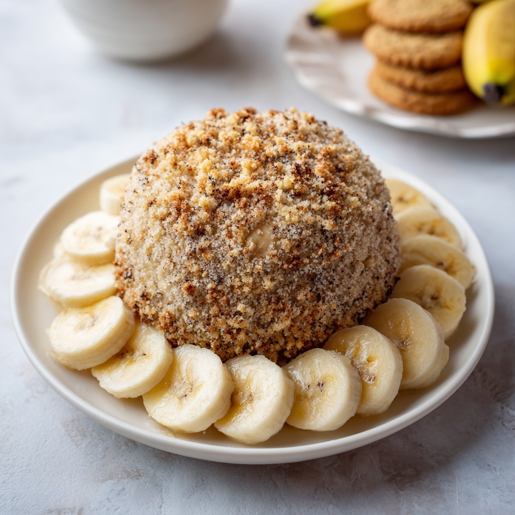 Banana Pudding Dessert Cheese Ball Recipe - Recipe Image