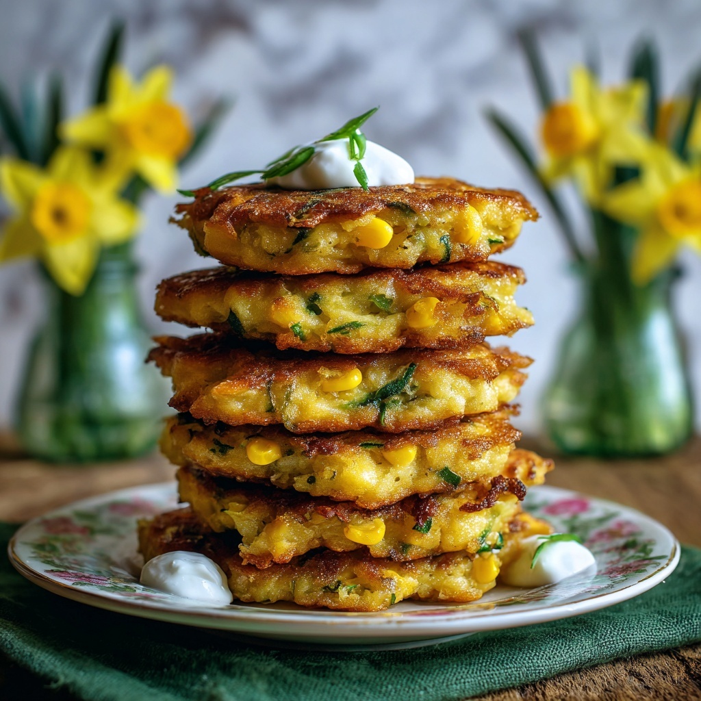 Corn Zucchini Fritters Recipe - Recipe Image