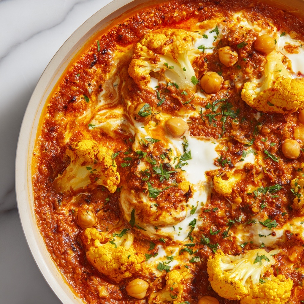Creamy Tomato Chickpea and Cauliflower Masala Recipe - Recipe Image
