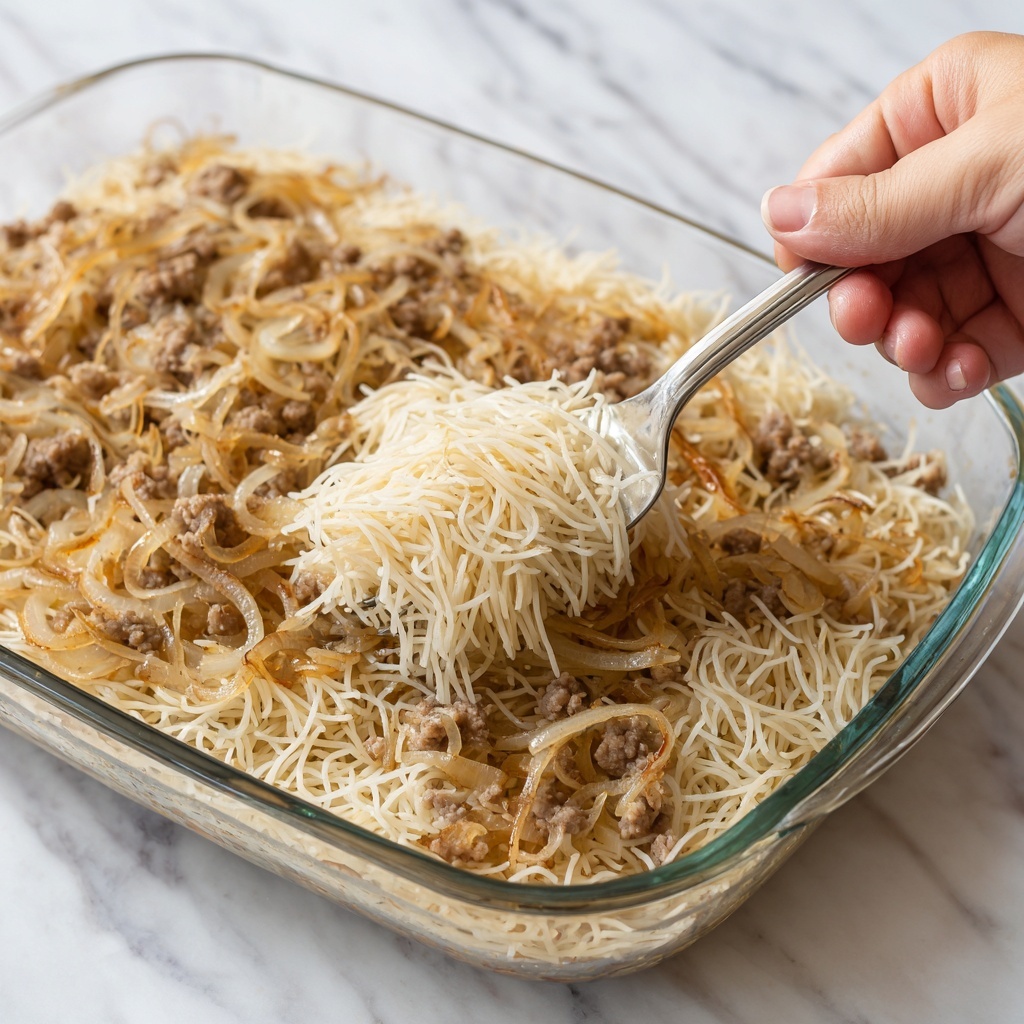 French Onion Ground Beef Casserole Recipe - Recipe Image