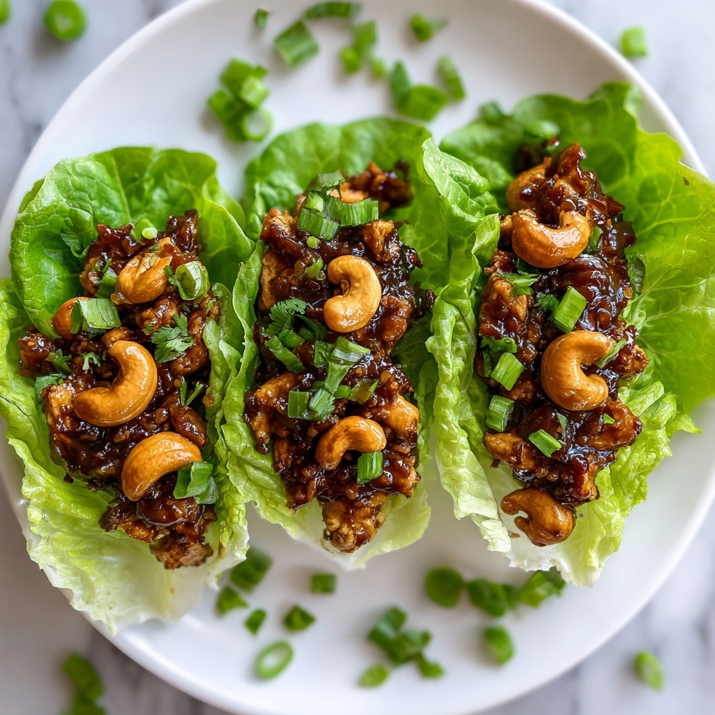 Cashew Chicken Lettuce Wraps Recipe - Recipe Image