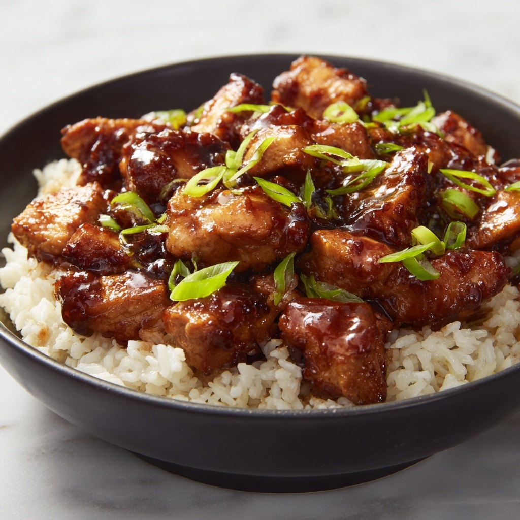 Honey BBQ Chicken Rice Recipe - Recipe Image