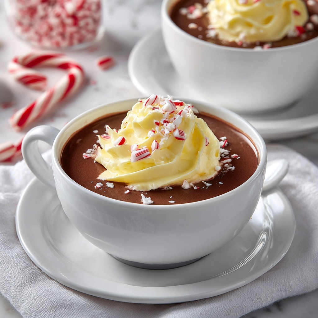 Rich Peppermint Hot Chocolate Recipe - Recipe Image