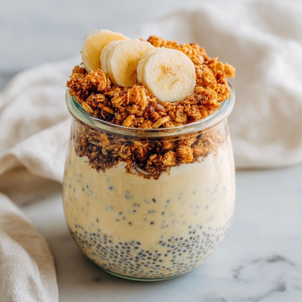 Creamy Overnight Banana Cinnamon Oats Recipe - Recipe Image