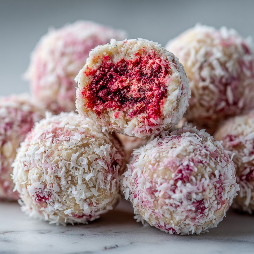 Strawberry Cheesecake Protein Balls Recipe - Recipe Image