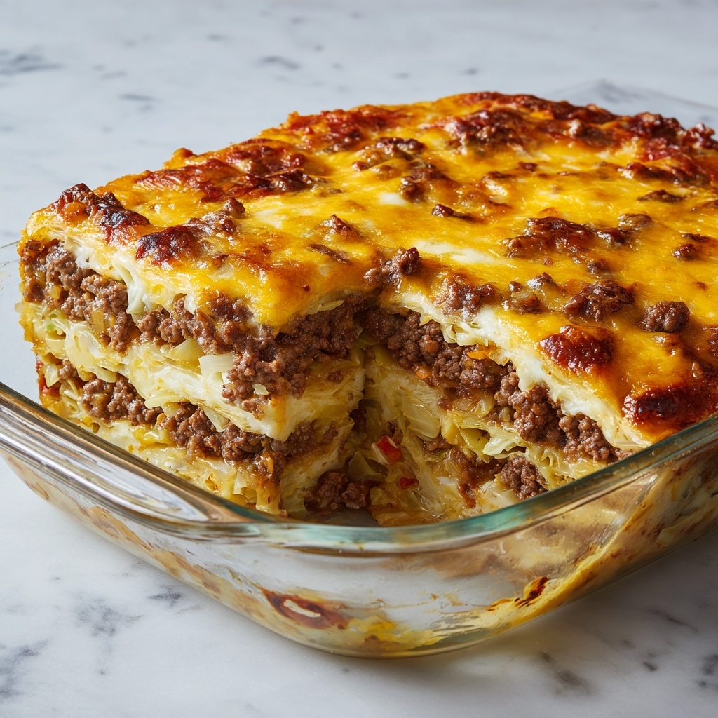 Southern Style Cabbage Beef Bake Recipe - Recipe Image