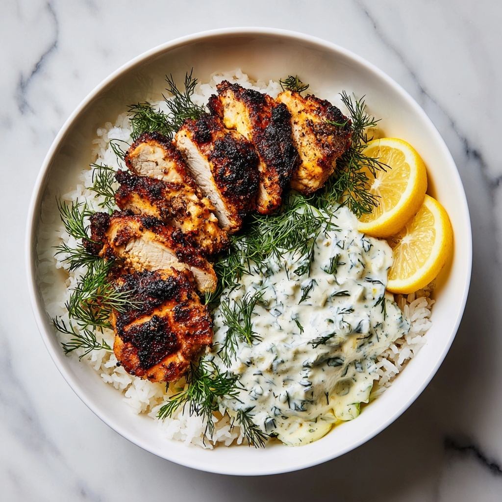 Dump-and-Bake Chicken Tzatziki Rice: A Taste of Greece Recipe - Recipe Image