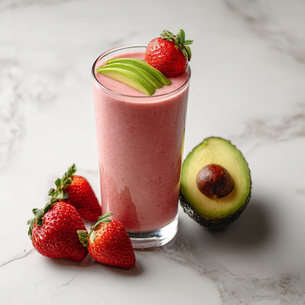 Strawberry Avocado Smoothie Recipe - Recipe Image