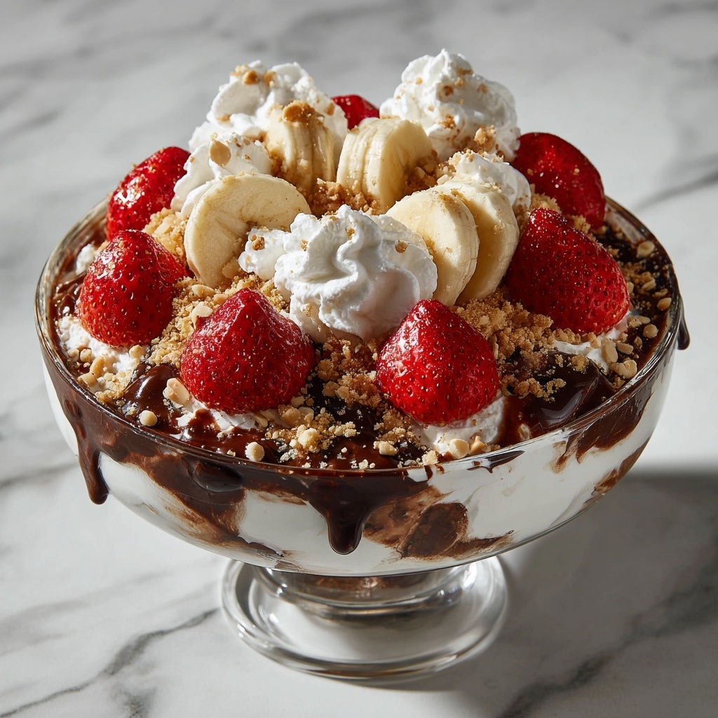 No-Bake Banana Split Dessert Recipe - Recipe Image