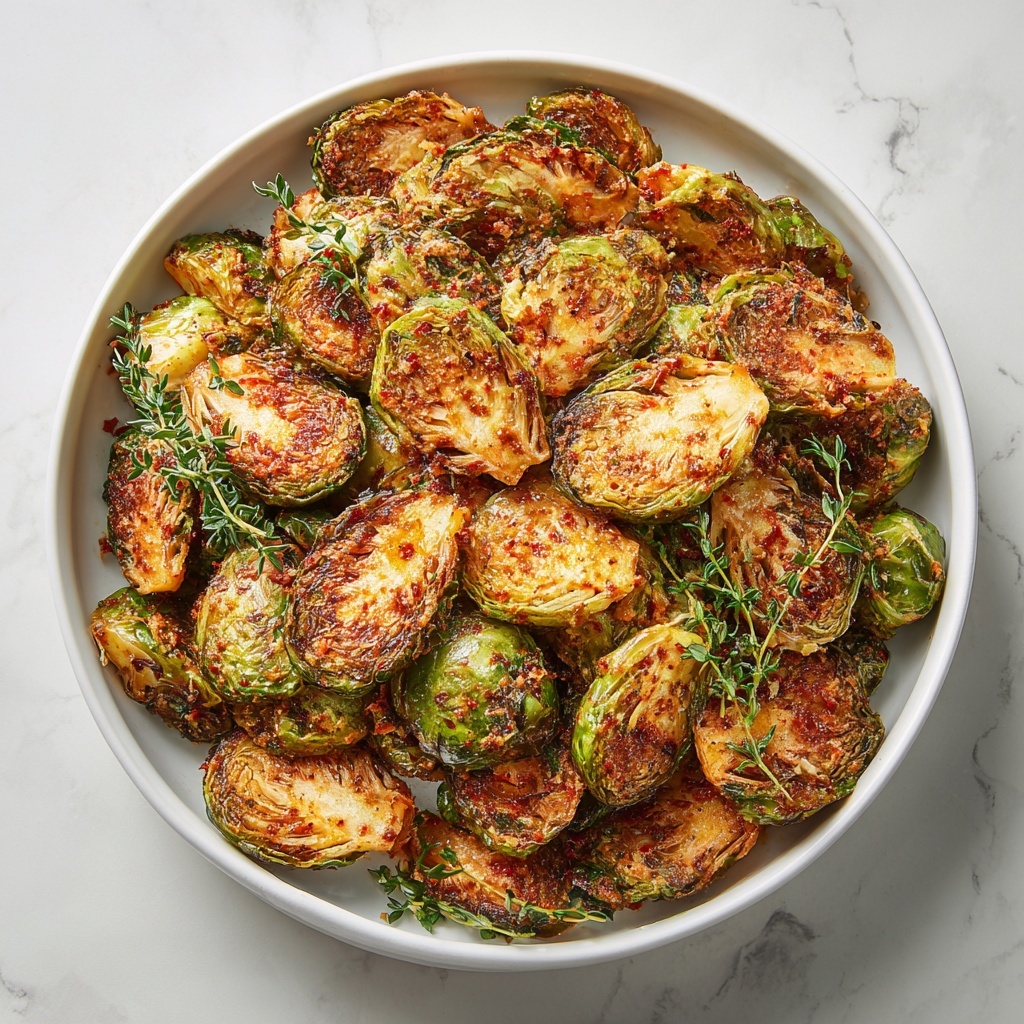 Honey Balsamic Roasted Brussels Sprouts with Walnuts and Feta Recipe - Recipe Image