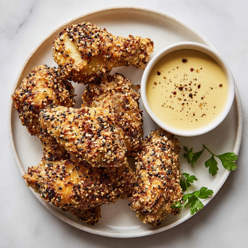 Air Fryer Chicken Tenders with Maple Mustard Sauce Recipe - Recipe Image