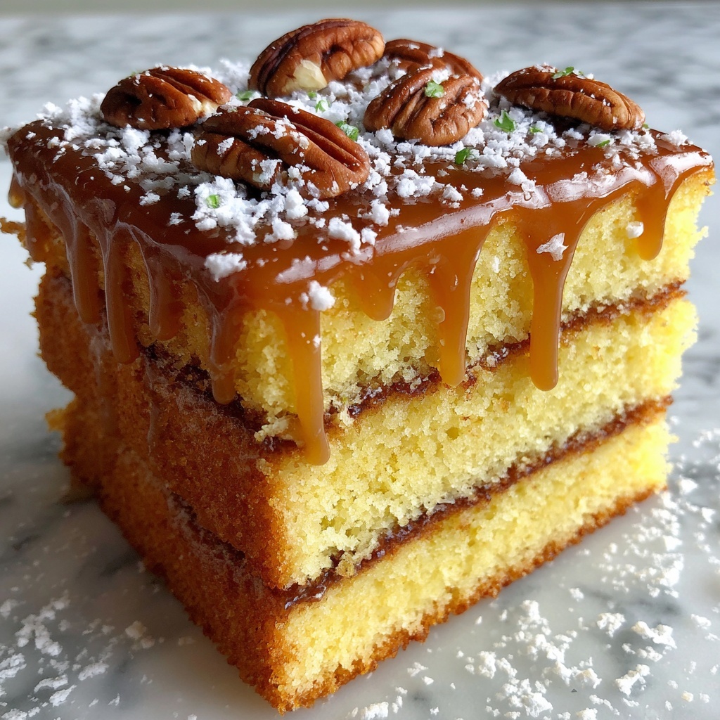 Cinnamon Roll Gooey Butter Cake with Sticky Toffee Buttercream Flood Recipe - Recipe Image