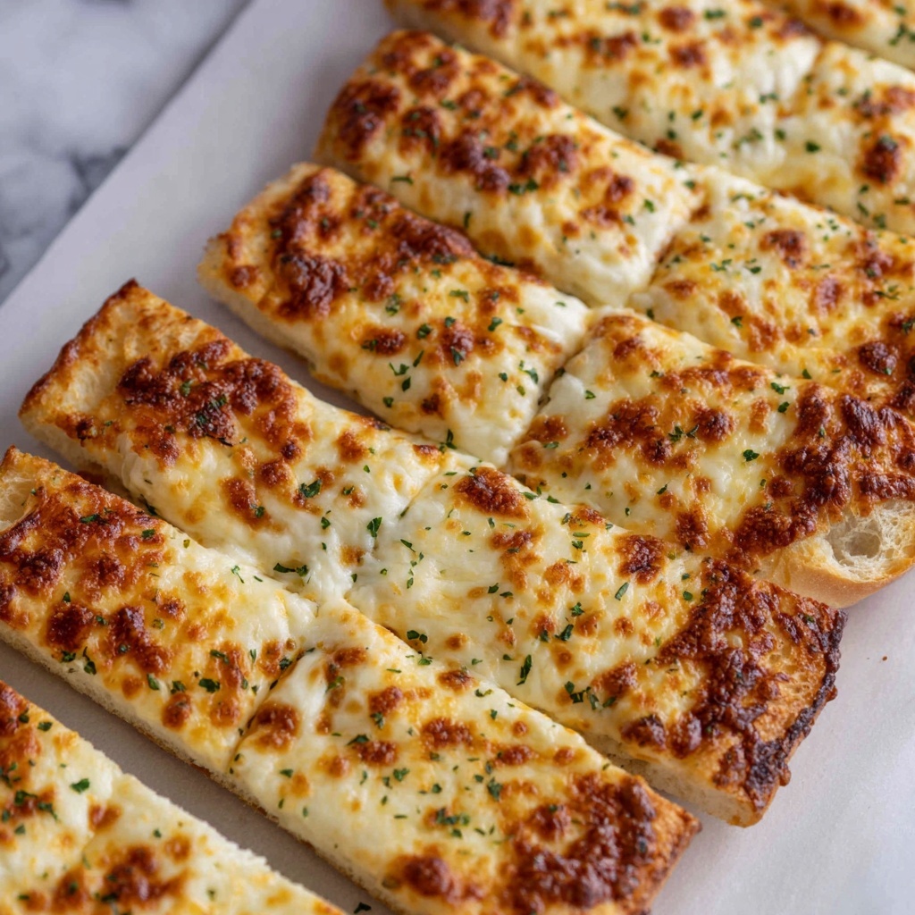 Easy Cheesy Garlic Bread Recipe - Recipe Image
