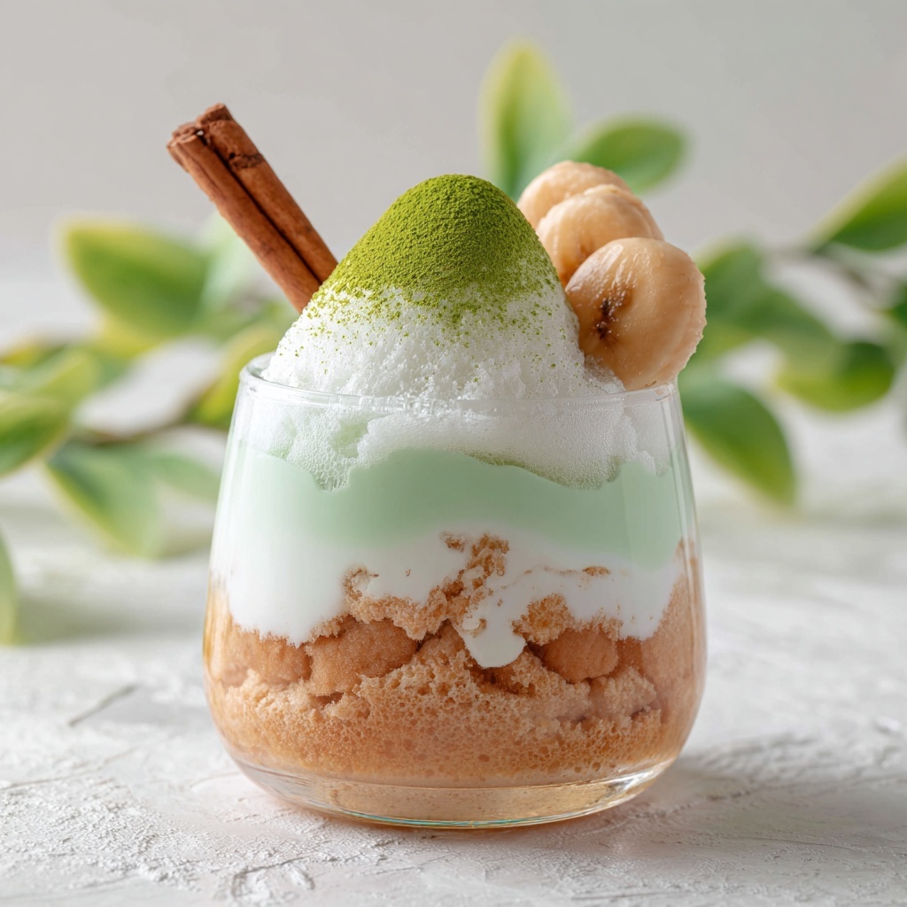 Creamy Easy Banana Matcha Latte Recipe - Recipe Image